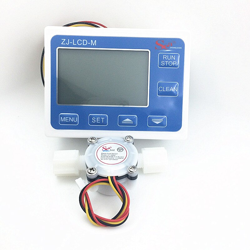 Flow meter water gauge flowmeter caudalimetro counter flow indicator sensor flow sensor with LCD flow meter 3-24V 0.3-6L/min