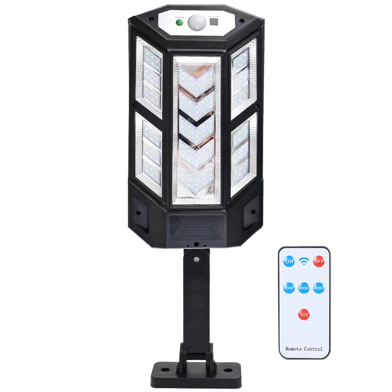 Nieuwste led-lampen op zonne-energie , 9900lm buitenlampen op zonne-energie met bewegingssensor, 4 standen, waterdicht ,  ip65 tuinlampen op zonne-energie voor op straat of in de tuin.: Veranderlijk