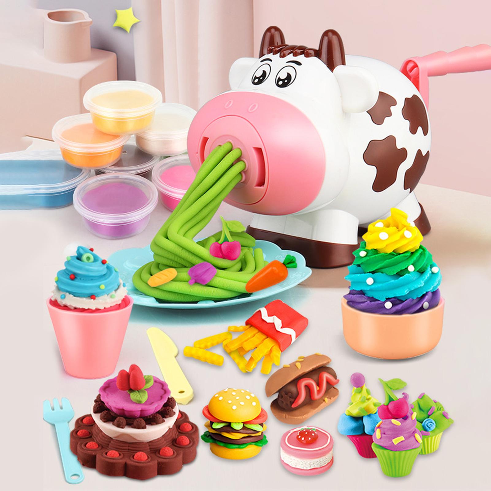Machine à nouilles de cochon jouet pour enfants, boue colorée, pâte à modeler, maison de jeu Non collante