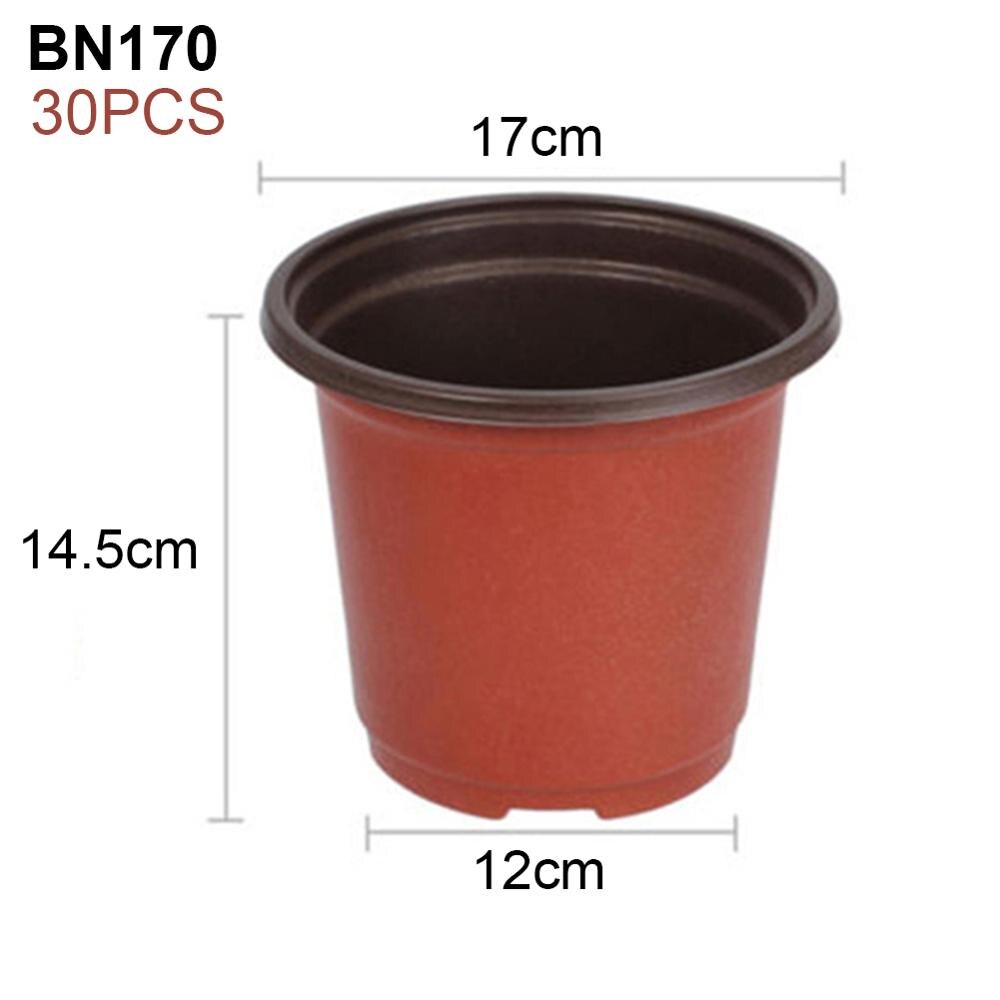 PP Plastic Planting Pot Plants Nursery Pot Seeding Garden Plants Glowing Pots, More Sizes For Garden Planting Tools: 30pcs BN170
