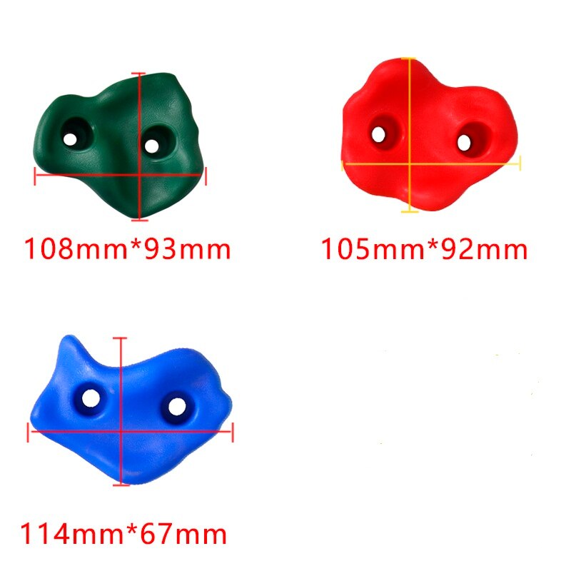 10/15 st barn klippvägg klätterstenar plast barn hand fötter håller grepp kit utan skruvar klätterutrustning