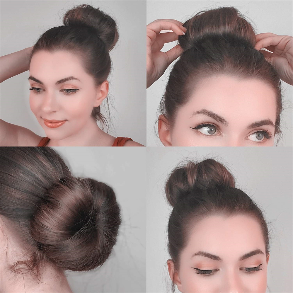 Moño de pelo trenzado a la , artefacto de peinado, pinzas para el pelo para perezosos, herramienta de maquillaje, diademas Diy para mujer, accesorios para el cabello