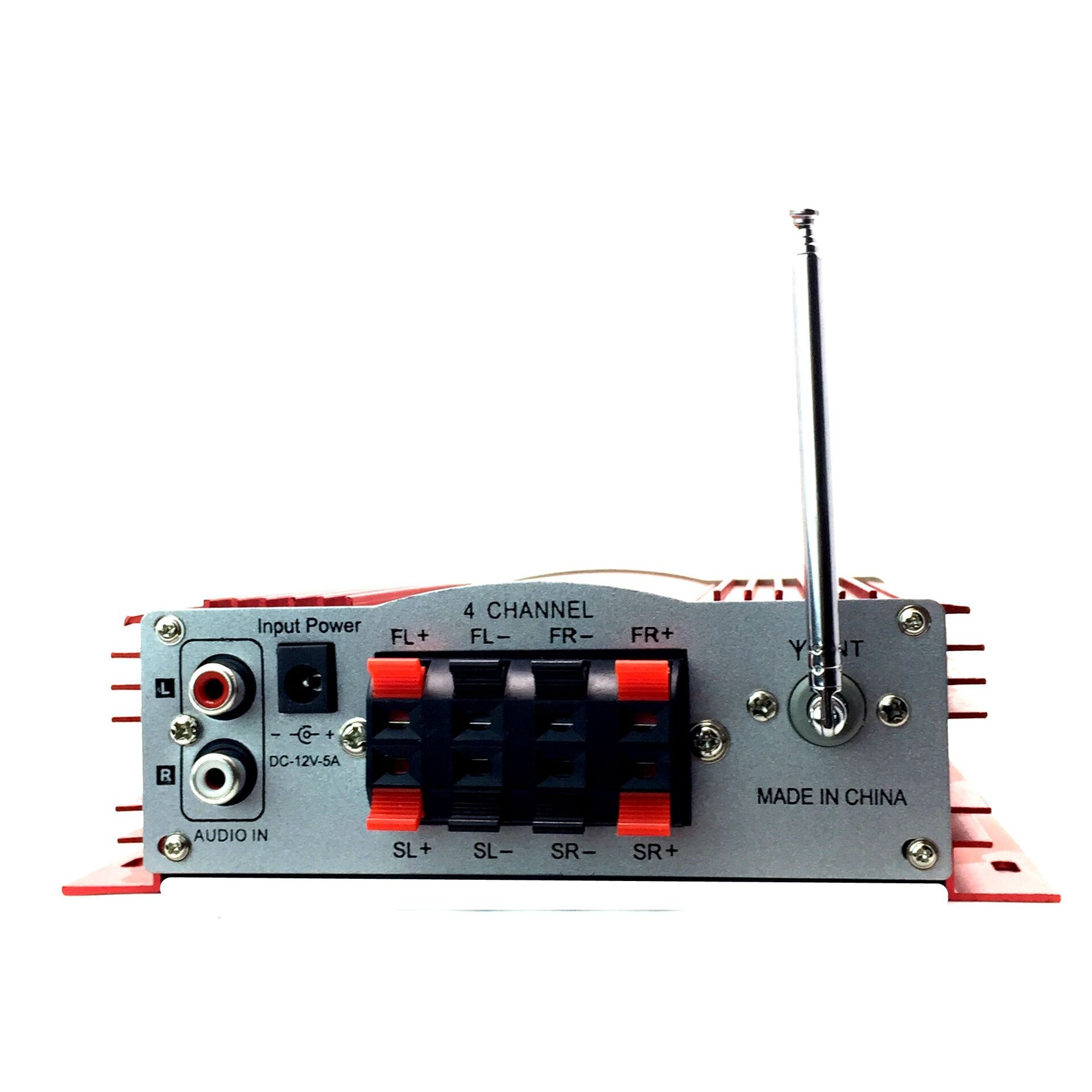 Power amplifier four-channel output small power amplifier 12V card usb/computer