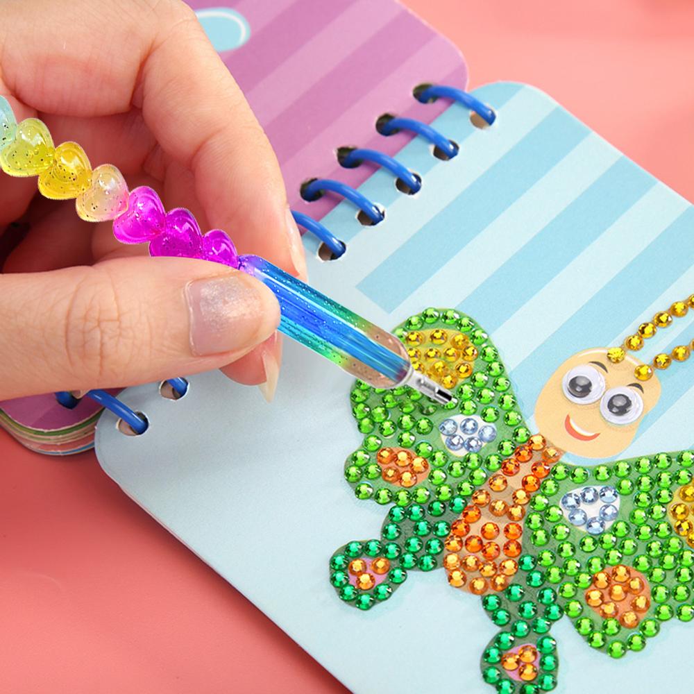 Pluma perforadora de punto de pintura de diamante, herramienta 5D DIY, bordado de diamantes, punto de cruz, diamantes de imitación coloridos, herramientas para