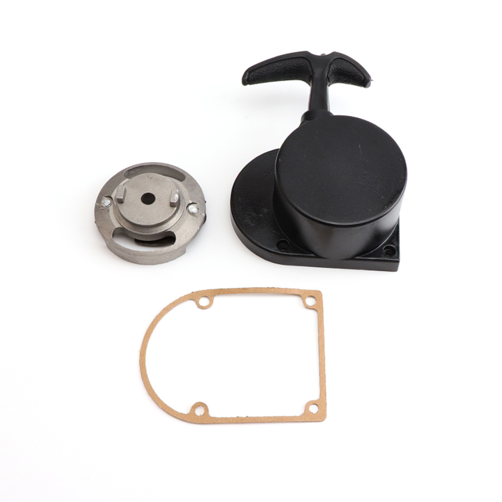 Pull Starter Aluminum Low Noise Efficient For 496cc 50cc 60cc 66cc 80cc 2 Stroke Engine Motorized Bicycles Starter Assy: black