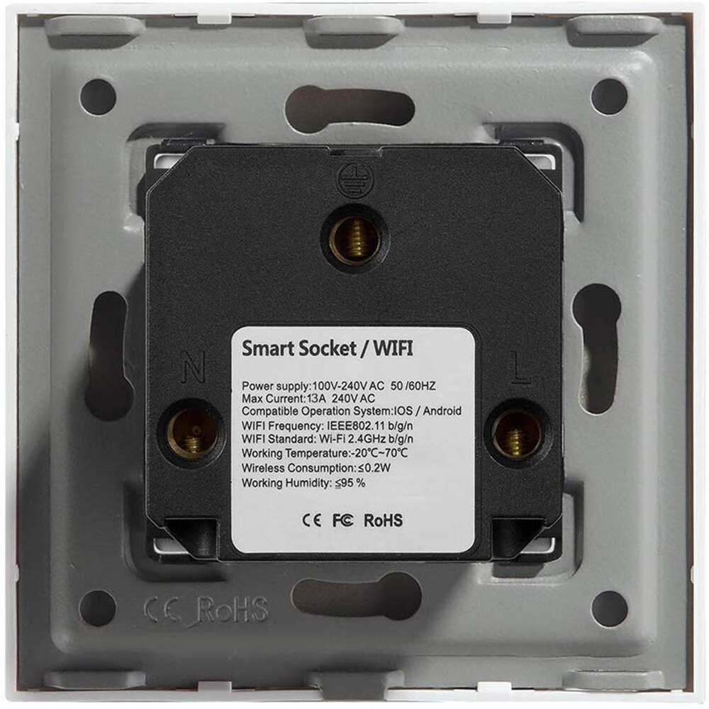 WiFi Smart Stopcontact UK Elektrische Stekker Gemonteerd Outlets 13A Swtiches App Remote Voice Control Timer werk met Alexa Google thuis