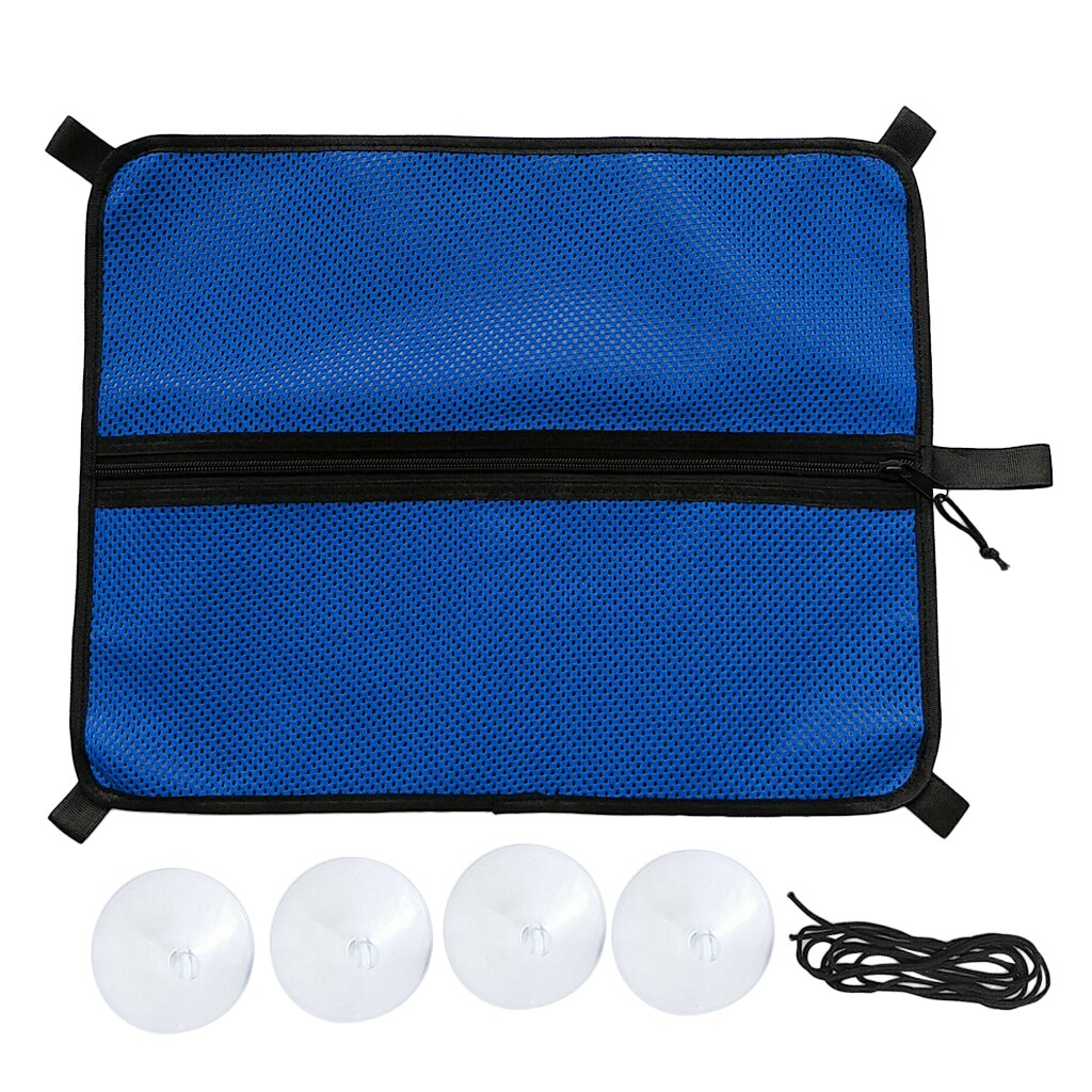 Surfing Sup Board Stand up Paddle Board Deck Storage Bag with Suction Cups: Blue