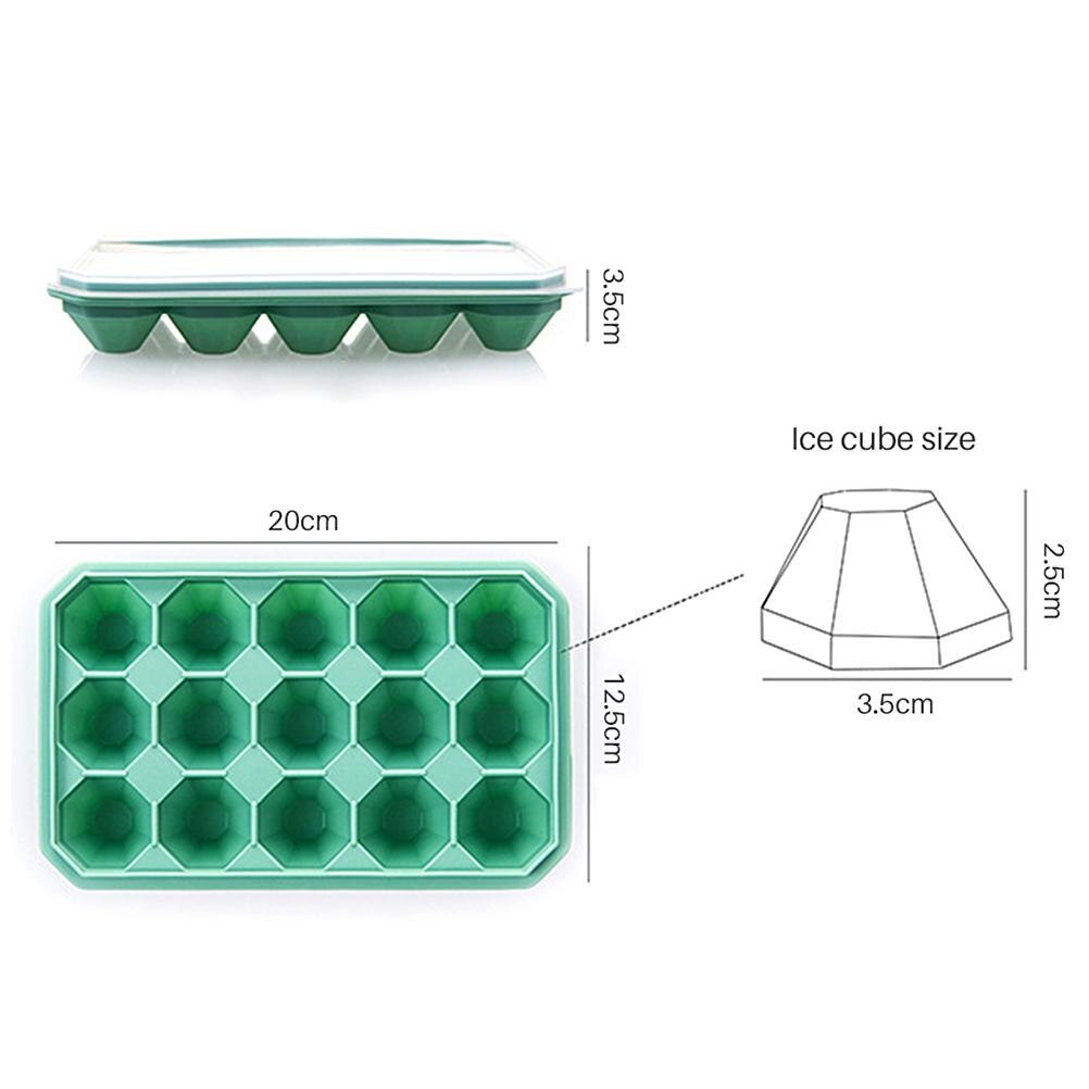 15 Lattice Diamond Ice Tray Cube Mold Whiskey Maker Ice Cream Molds Form Chocolate Mold For Party Bar Ice Mold Silicone Ice Cube