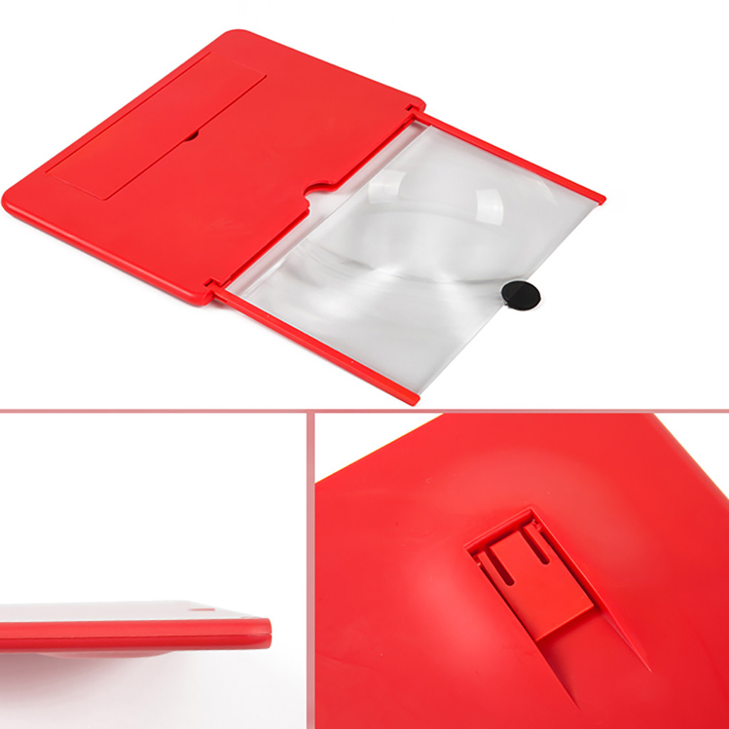 3D Phone Screen Magnifier Stereoscopic Amplifying Desktop Foldable 12 Inch Bracket Mobile Phone Holder Tablet Holder
