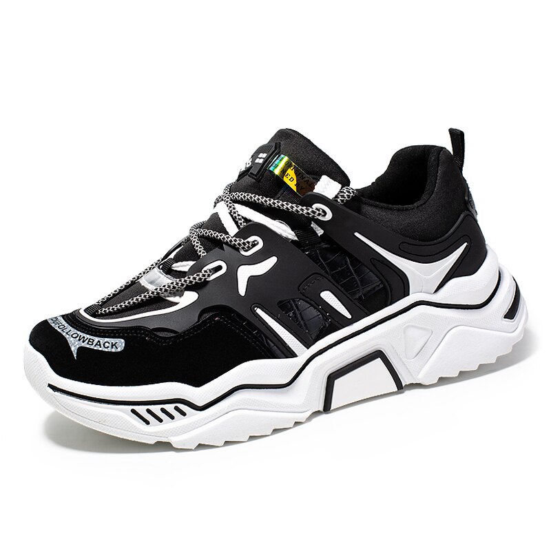 Height Increasing Men's Sneakers Men Couple Shoes Men Air Cushion Comfortable Men Shoes Chaussure Tenis Masculino Zapatillas: Black / 8