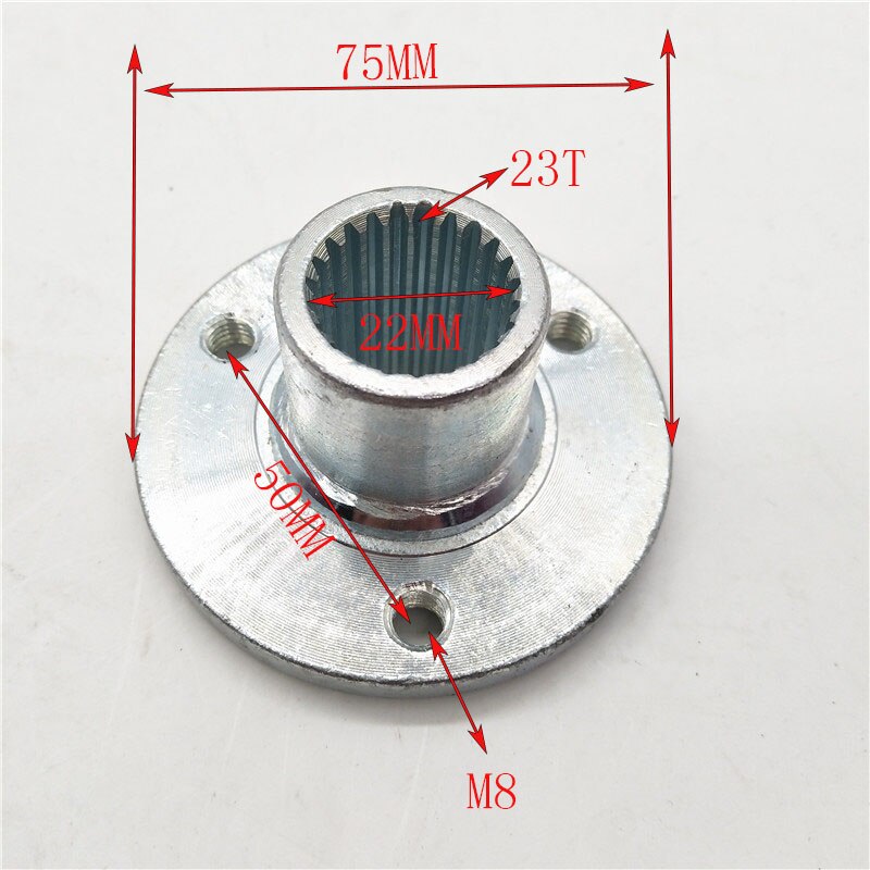 23T 17T Rear Wheel Hub or sprocket Fit For China 50cc 110cc 125cc Tire Go Kart Buggy Karting ATV UTV Quad Bike Parts: 23T  A