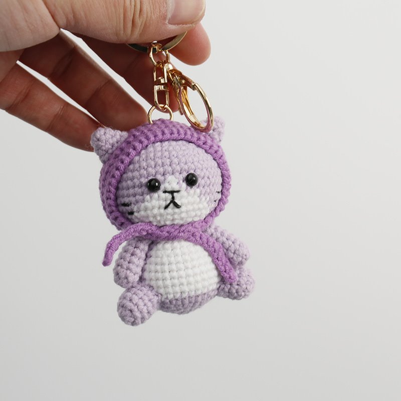 Porte-clés lapin carotte pour , pendentif chat Ogo , porte-clés de voiture mignons, accessoires, , prédire: violet