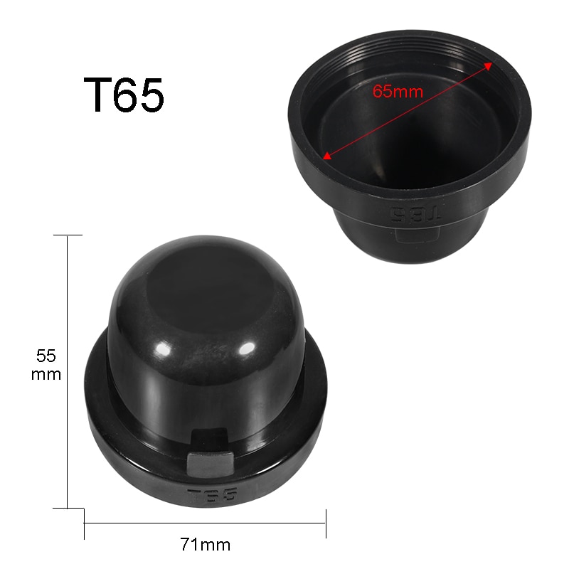 Hyzhauto 2 Stuks Hid Led Auto Koplamp Stofkap Rubber Hoofd Fog Lamp Afdichting Caps Waterdicht Stofdicht 55/65 /70/75/80/85/90/100 Mm