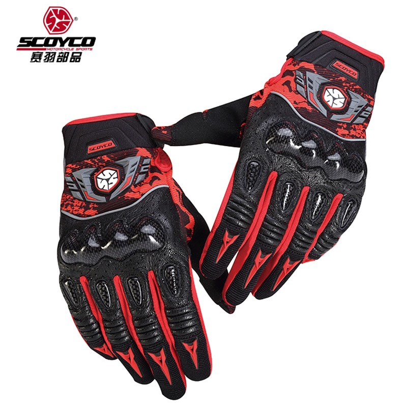 Scoyco Motorhandschoenen Motocross Wearable Lederen Racing Handschoenen Motor Guantes Luvas Moto Handschoenen Voor Mannen Vrouwen