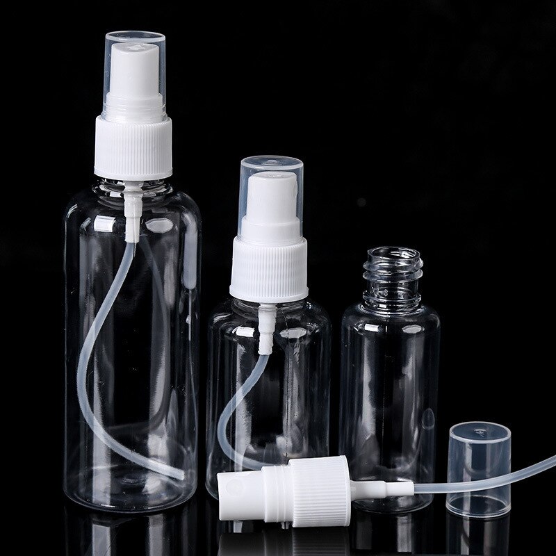 1Pcs 50ml/100ml/120ml Multi Purpose Air Spray Bottle Mini Perfume Atomizer Can for Fill Plastic Transparent Cosmetics Container