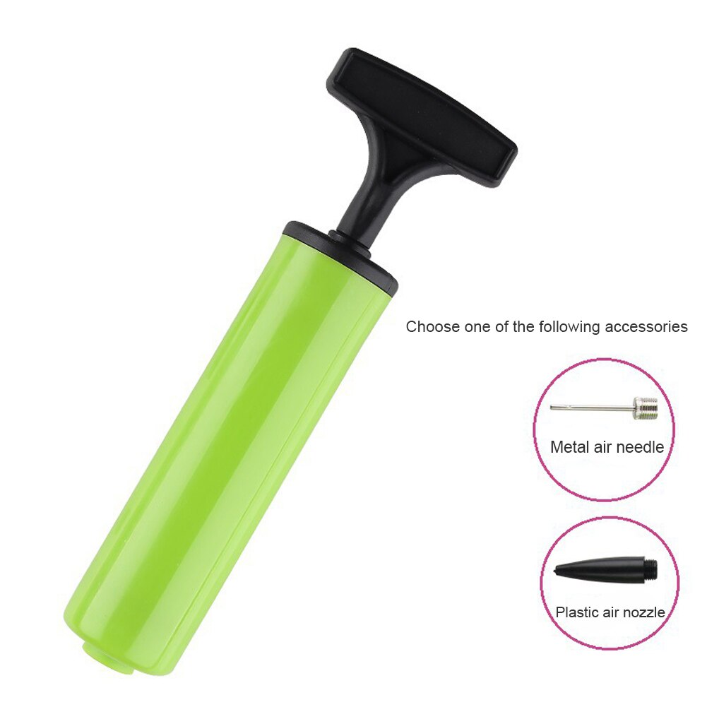Portable Air Pump Football Soccer Swimming Ring Air Pump Inflatable Ball Plastic Hand Air Pump with Inflating Gas Needle Adaptor
