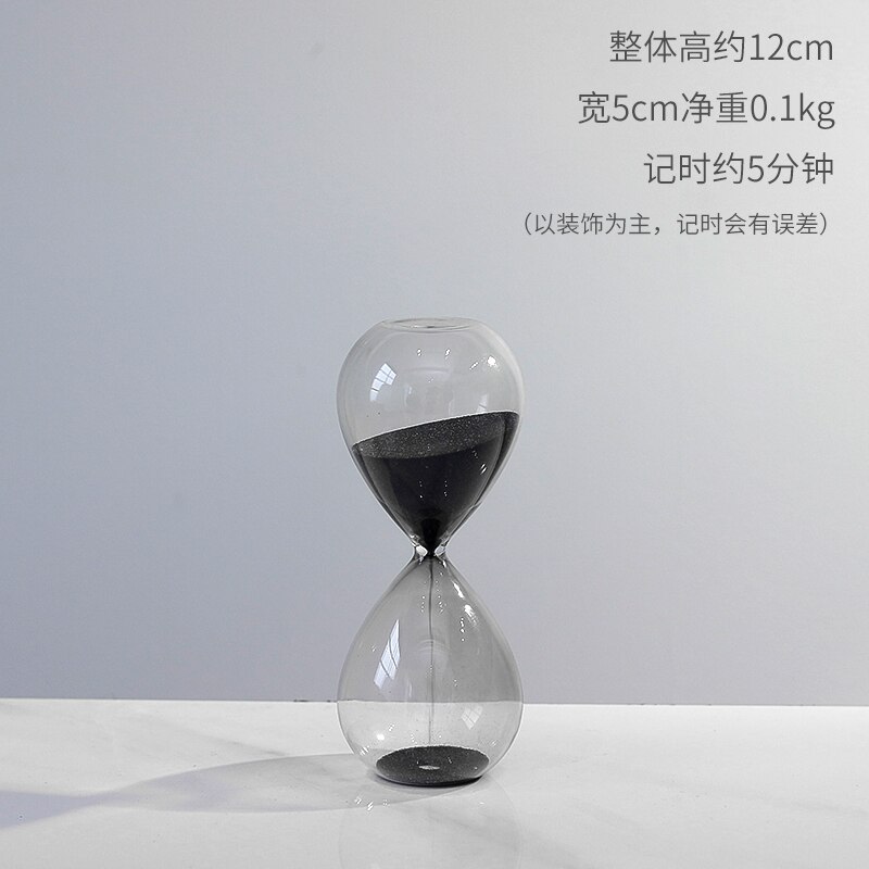 Sablier de sable moderne et Simple pour enfants, décorations de maison, d'anniversaire pour enfants, minuterie de sablier, décoration créative pour salon nordique: 5Minute1