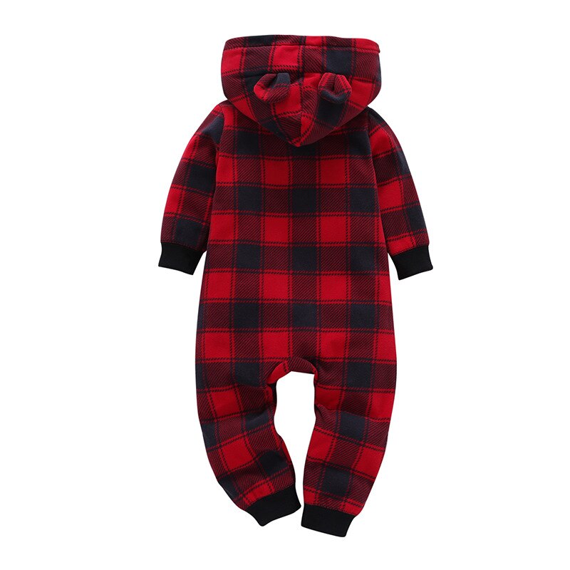 Carter toddler 1pcs baby children kids clothing Boy fall winter 3D ears Spun heather fleece Hooded Fleece Jumpsuit