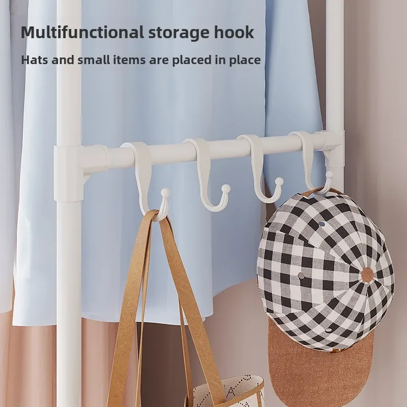 Wardrobe Clothes Hanger Storage Locker Open Closets Dressing Rooms Cabinets Portable Wardrobe Closet with Dustproof Curtain