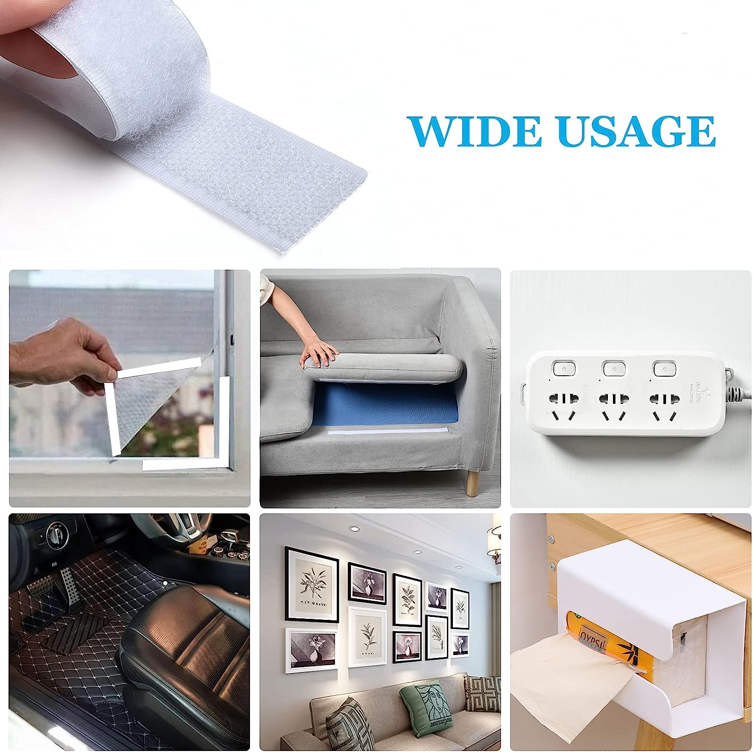 Nastro adesivo magico nastri antigraffio adesivo biadesivo extra forte autoadesivo con adesivo potente chiusura a strappo