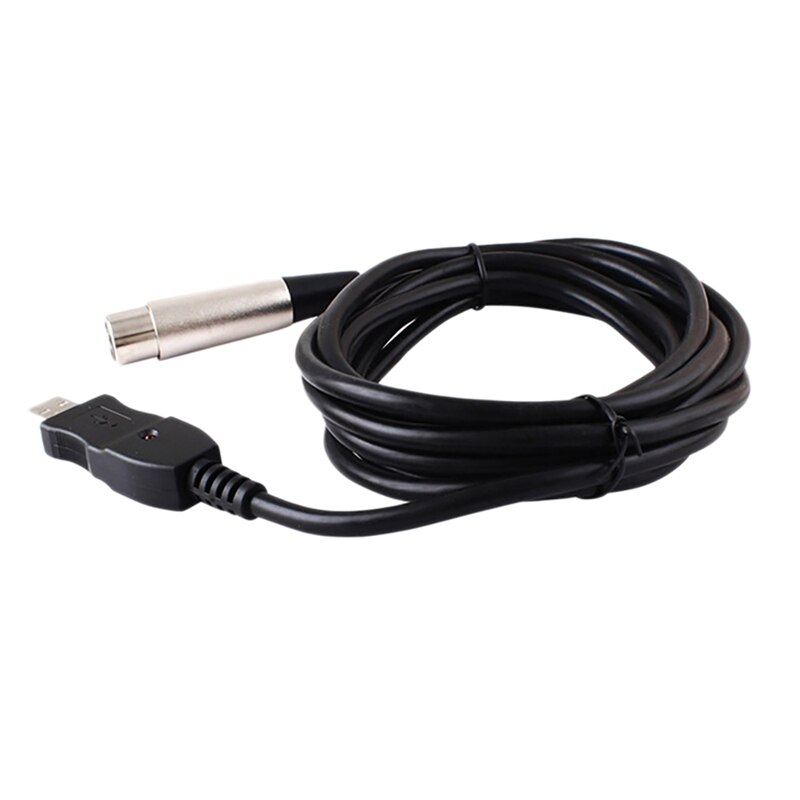 10Ft (3Meter) Balanced XLR Female To USB 2.0 Cable For Instruments Microphones (Single)