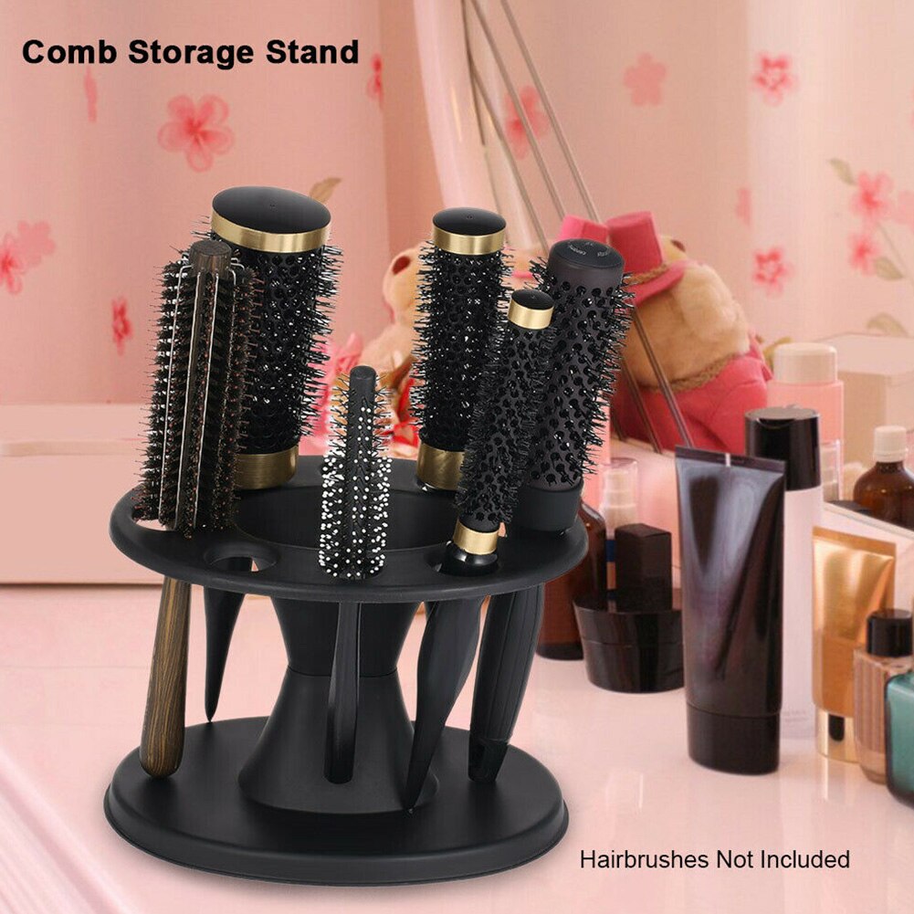 Soporte de almacenamiento para peine organizador de herramientas de estilismo, estante de salón, peluquería, cepillos de pelo para el hogar, práctico y redondo