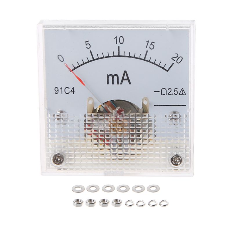 91 c 4 ampeeri dc analoginen virtamittari paneeli mekaaninen osoitin tyyppi 1/2/3/5/10/20/30/50/100/200/300/500ma a