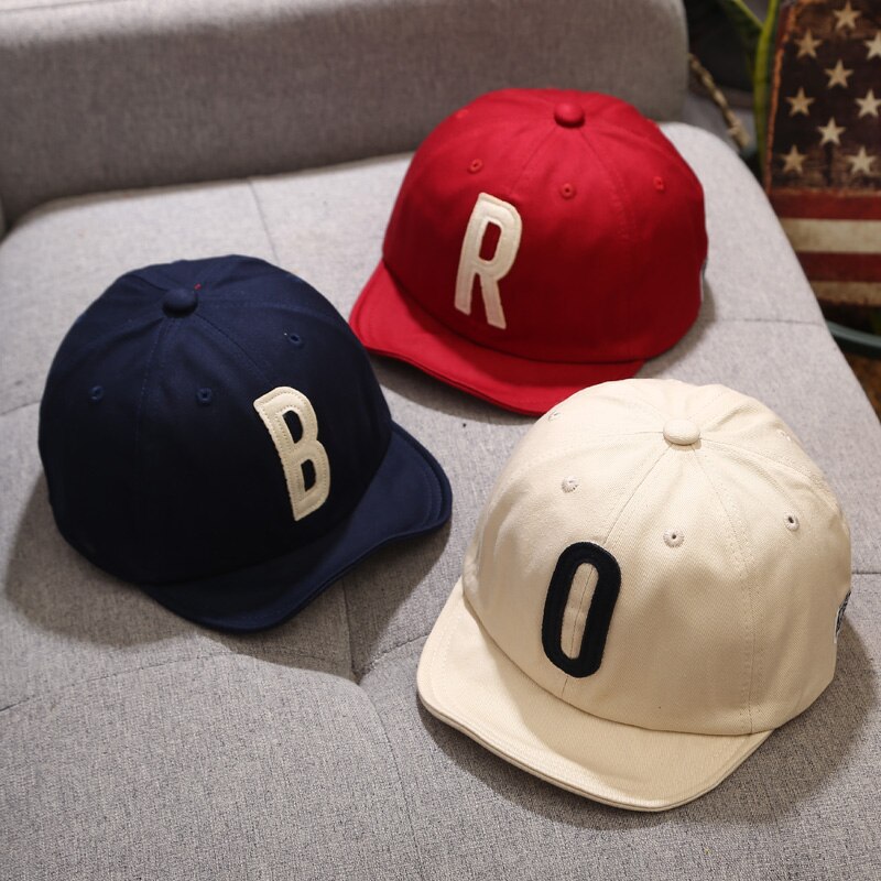 Casquette de Baseball avec lettres pour bébé, couleur unie, à bord souple, pour garçon et fille, chapeau de soleil, Snapback, Hip-Hop, printemps et été
