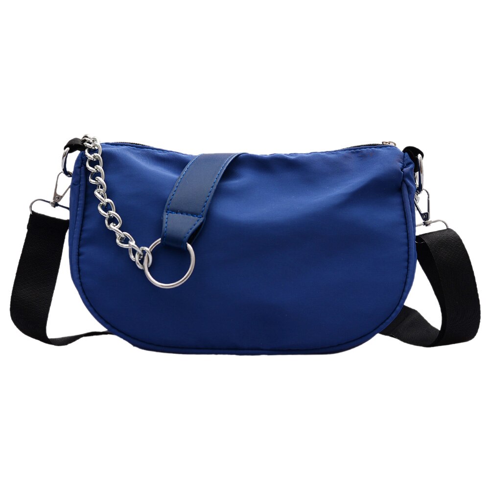 Nylon Women Shoulder Totes Handbags Solid Color Messenger Ladies Travel Zipper Crossbody Top-handle Bag