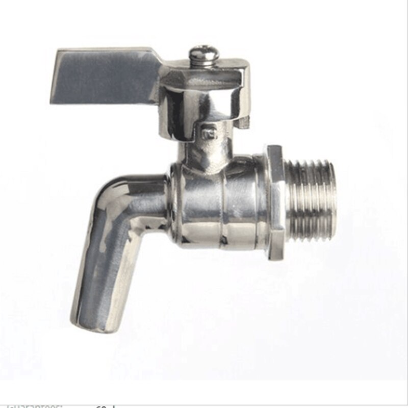 1/2 Inch Stainless Steel Faucet Tap For Draft Beer Wine Barrel Beverage Kitchen Dispenser Water Connector Home Brew Fermenter