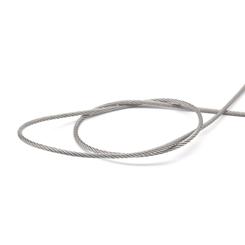 20m/30m/50m 316 Edelstahl Flugzeug Draht Seil Deck Kabel Geländer Bausatz 7x19 3mm Dia Für drinnen oder draussen Anwendung