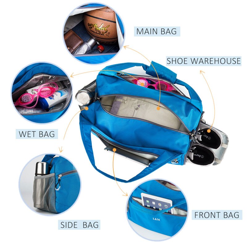 Waterproof Men Travel Handbag Large Capacity Women multi-function Luggage Travel Duffle Bags Large Shoulder Bag