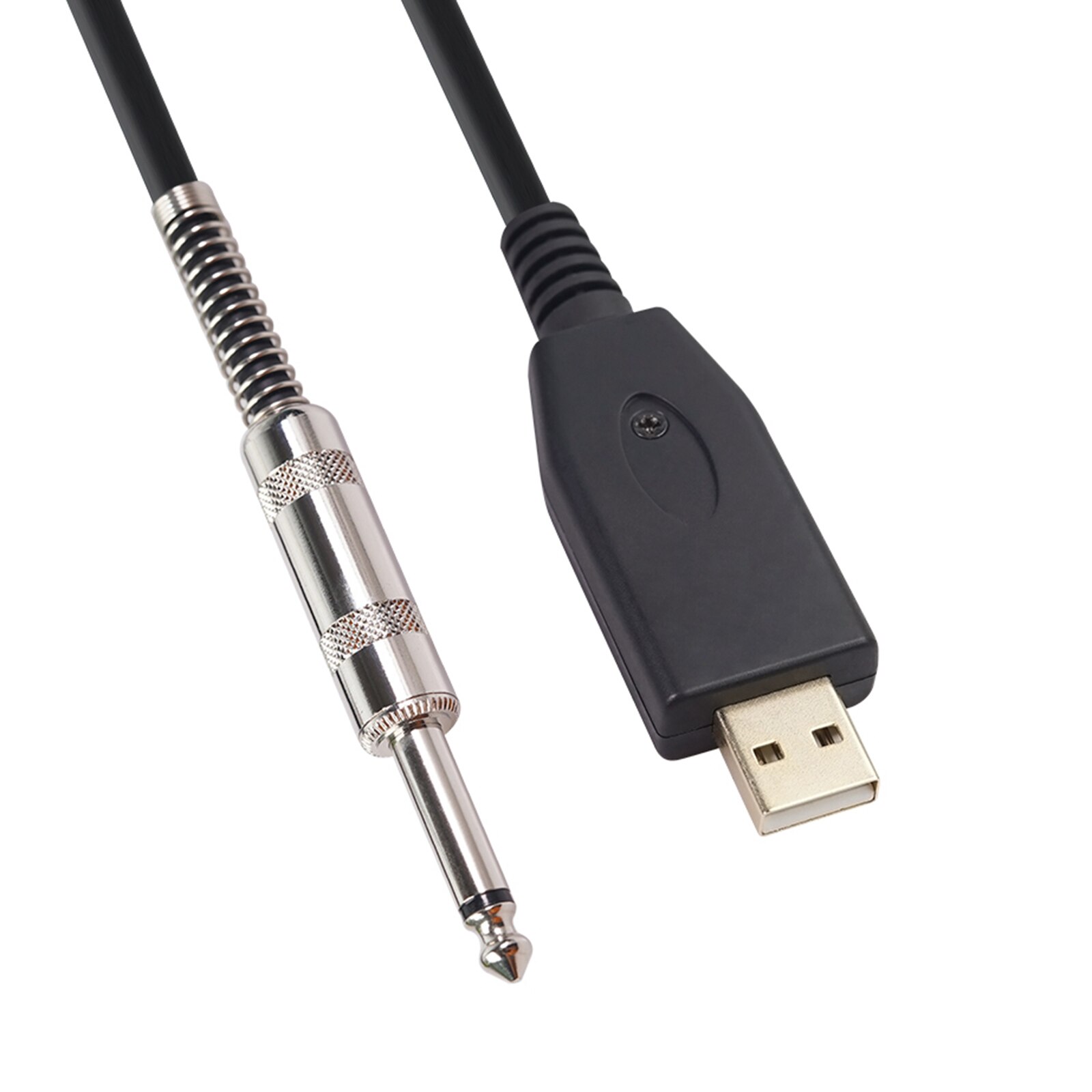 3m USB Guitar Cable USB to 6.35mm Guitar Interface USB to TS 1/4 guitar Jack Cable for Guitar Bass to Computer Music Recording