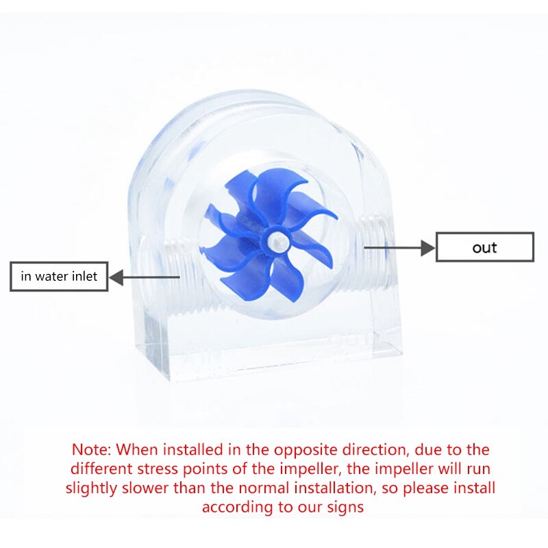 Acrylic Computer Water Flow Water Cooling Flow Indicator Meter Tachometer Observing Cold Liquid Flow Rate