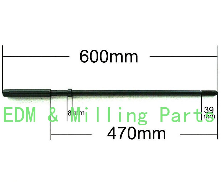 Milling Machine Part R8 Draw Bar Overall Drawbar CNC M7/16 For Bridgeport Mill