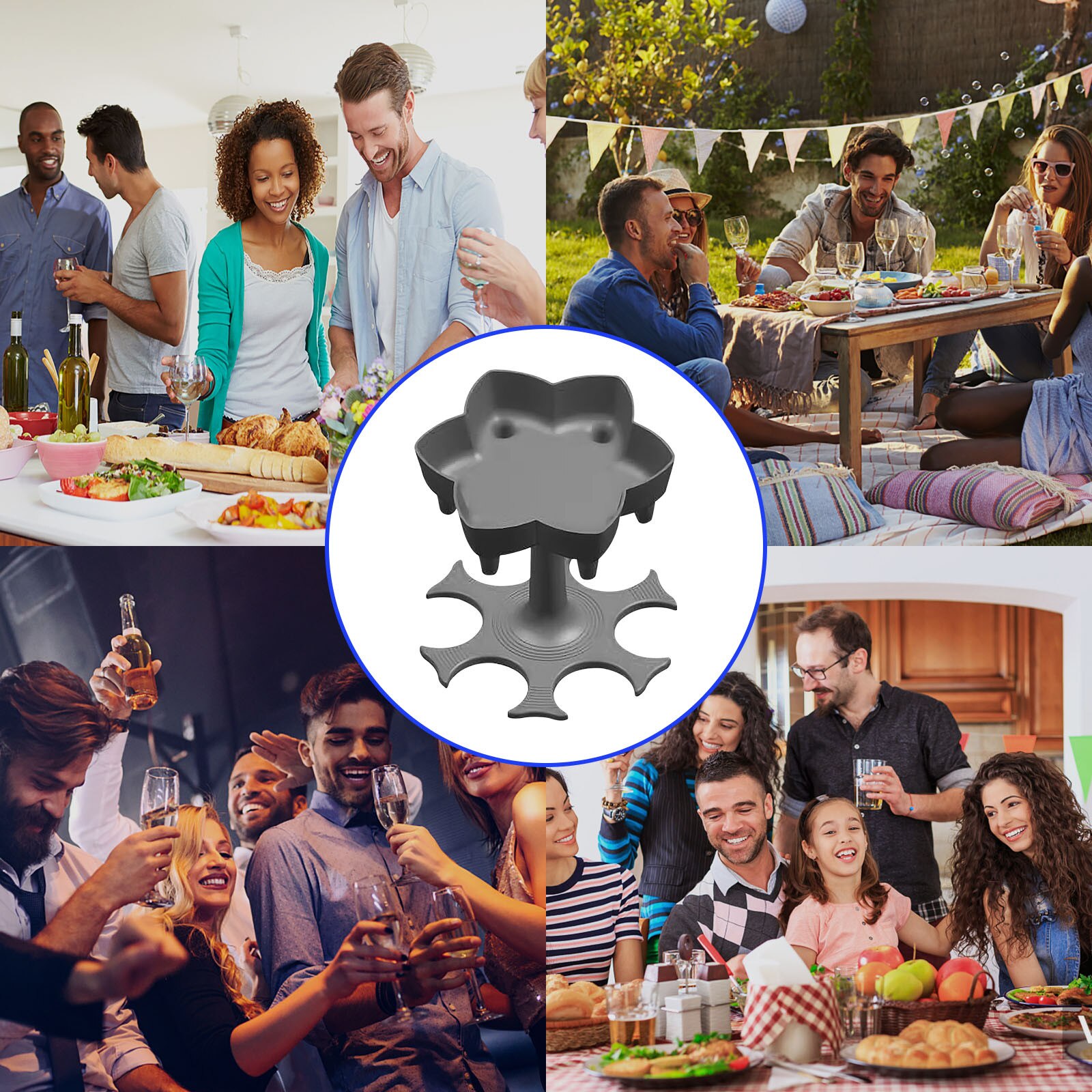 25# 6 Shot Glass Dispenser And Holder -dispenser For Filling Liquids, Shots Dispense Wine Dispenser For Festival Party Tools