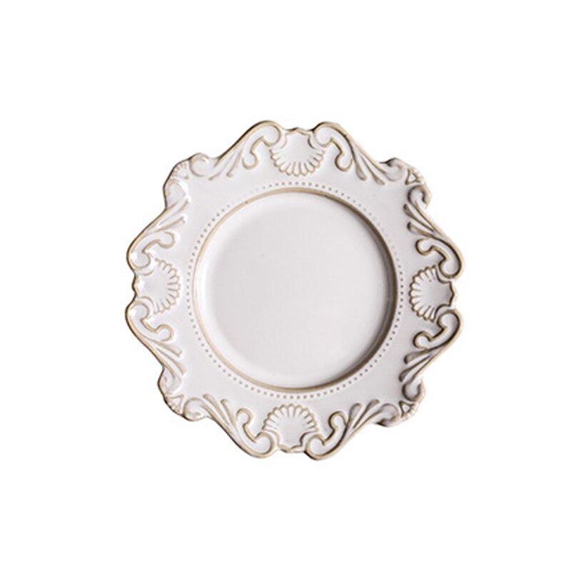 Retro keramiske middagsretter dessertbakke vestret ris skål suppe nudler dessert tallerken mønster spisestel wjb 41506
