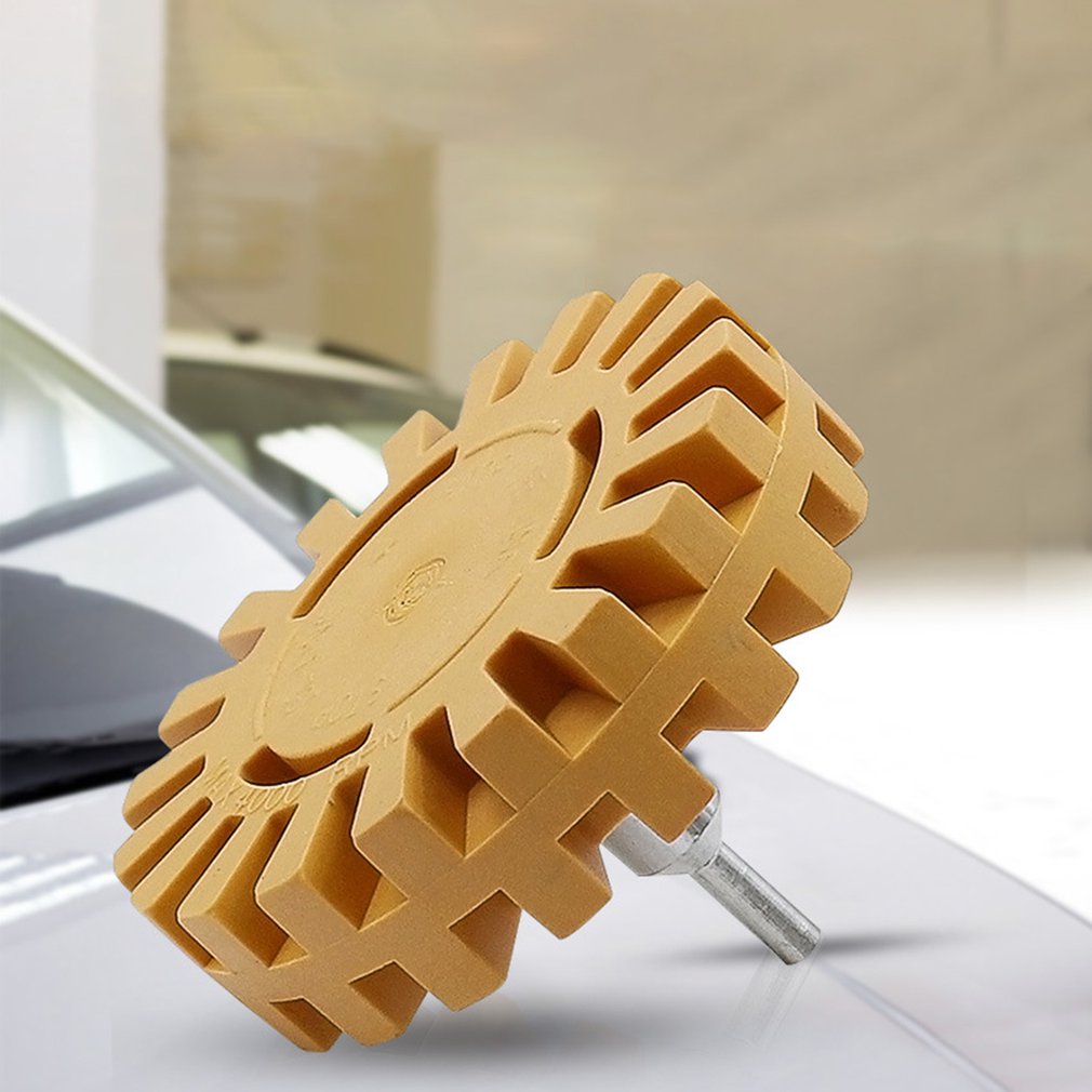 Goma neumática Universal de 4 pulgadas, goma para quitar la rueda, pegamento adhesivo para coche, herramienta de reparación de automóviles, limpiador auxiliar de pulido