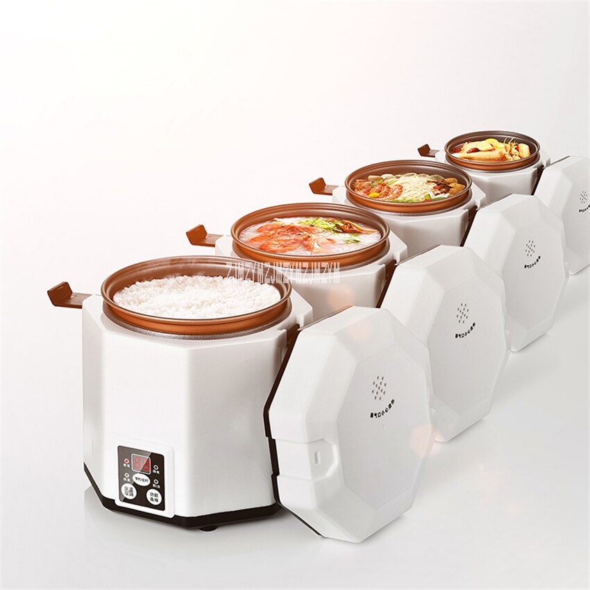 YX-1220 Household Electric Rice Cooker Portable Mini Rice Cooking Machine Student Dormitory Multifunction Cooking Pot 1.2L