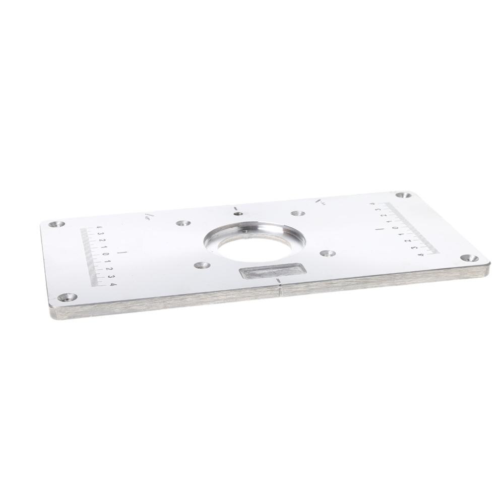 Aluminum Router Table Insert Plate w/ 4 Rings Scre... – Grandado