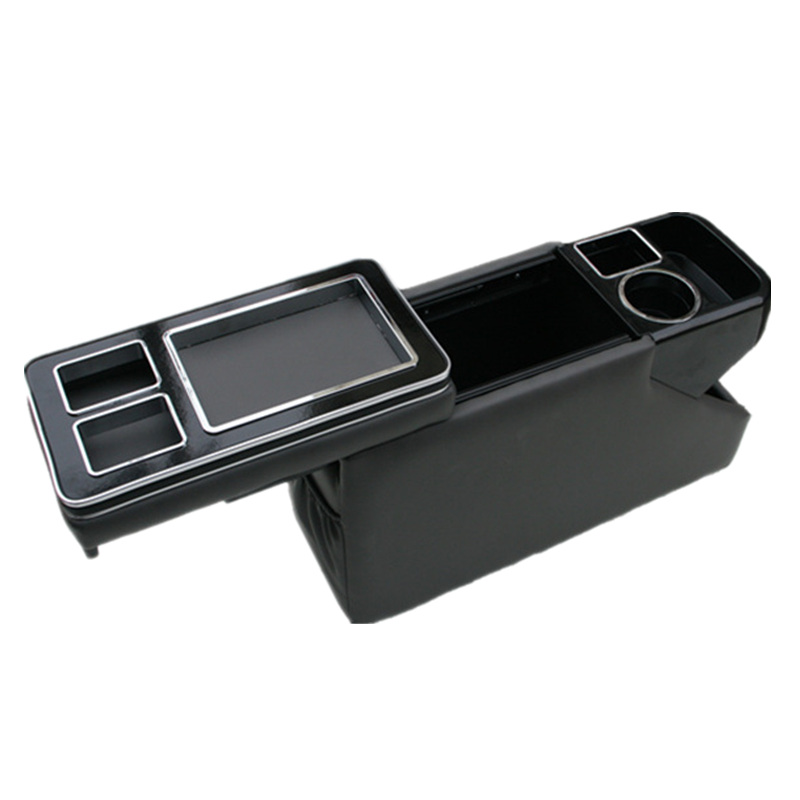 Para VW Caravelle / Multivan T5 T6 2000 1x básicos caja para apoyabrazos central de almacenamiento: Black