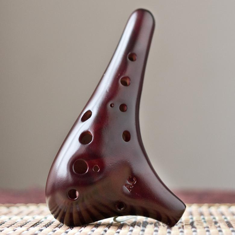 12 Gaten Mooie Alto Tonec Ocarina Fluit Keramische Muziekinstrumenten Professionele Gerookte Burn