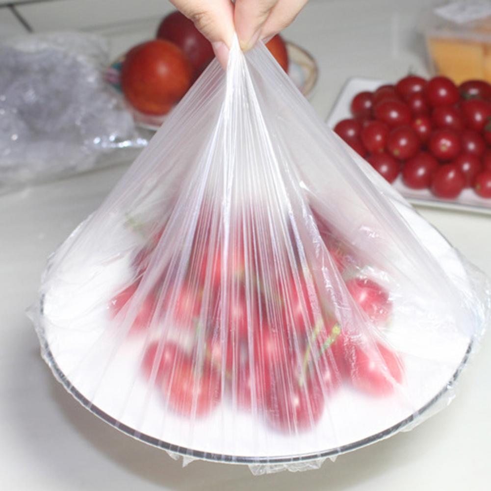 Cubiertas de almacenamiento de alimentos para exteriores, envolturas para platos, cuencos reutilizables y limpios, elásticos, fuertes y duraderos, 50/100 piezas