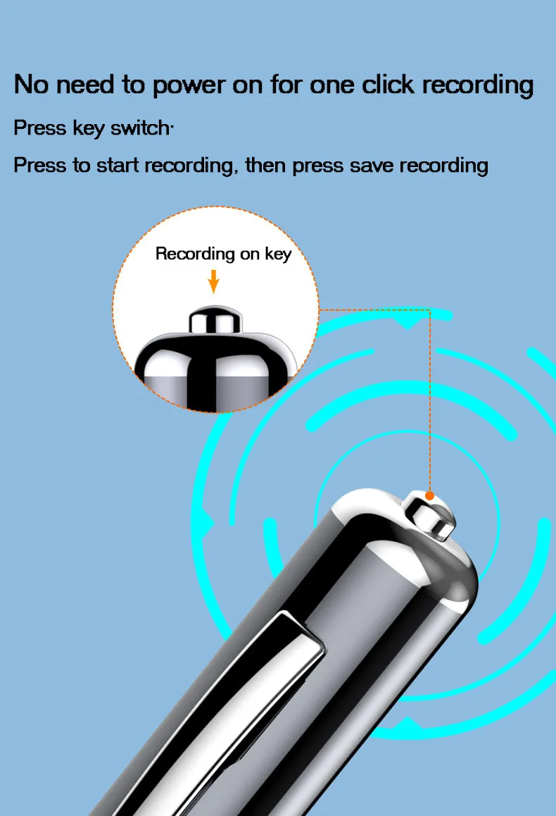 Mini Portable Pocket High-definition Noise Reduction Portable Recording Pen