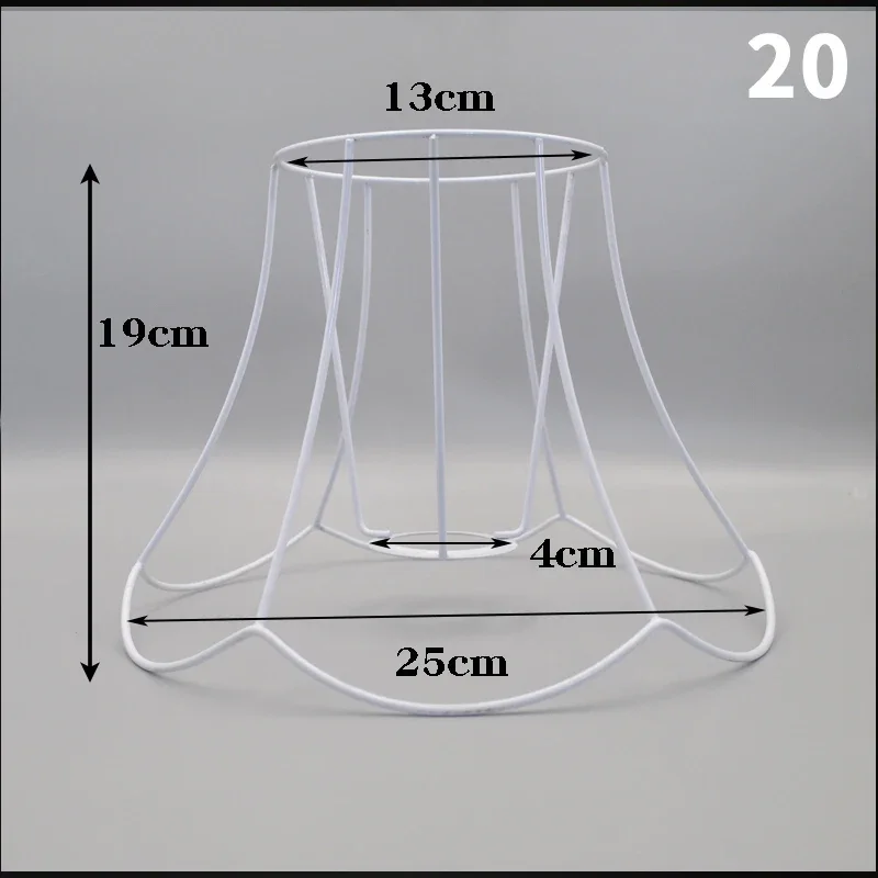 Lampenkap Kooi Frame Ijzeren Draad Licht Kroonluchter Beugel Lamphouder Voor Diy Ring Guard Tafel Lampenkap Ondersteuning Materiaal