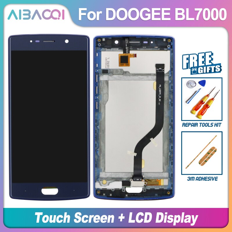 Originele 5.5 Inch Touch Screen + 1920X1080 Lcd-scherm + Frame Assembly Vervanging Voor Doogee BL7000 Android 7.0