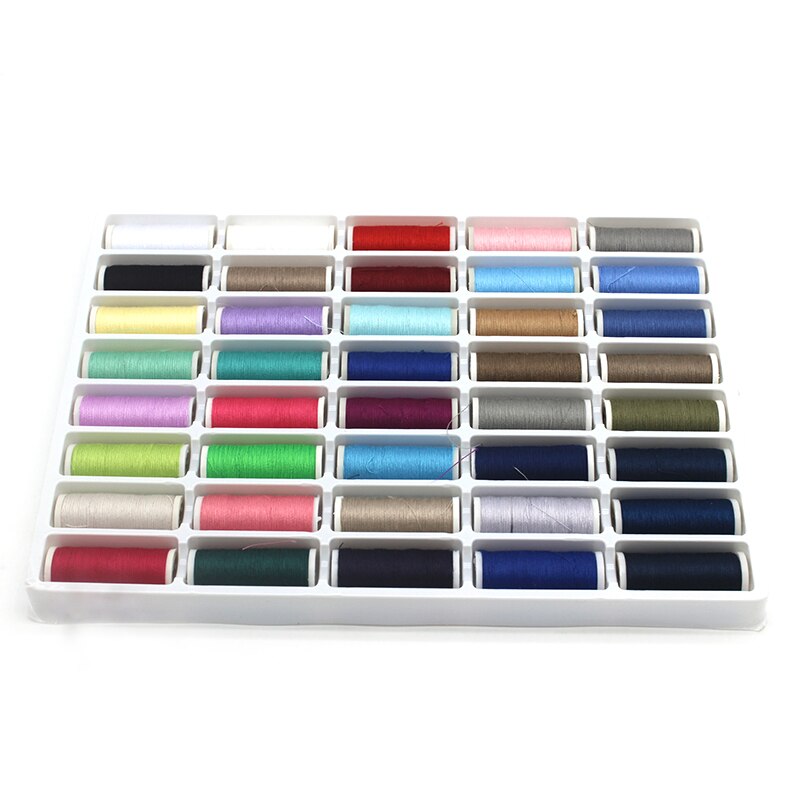 DONYAMY 40 Color 100% polyester sewing thread Set overlock thread Abrasion resistance fournituren sewing thread metre cones