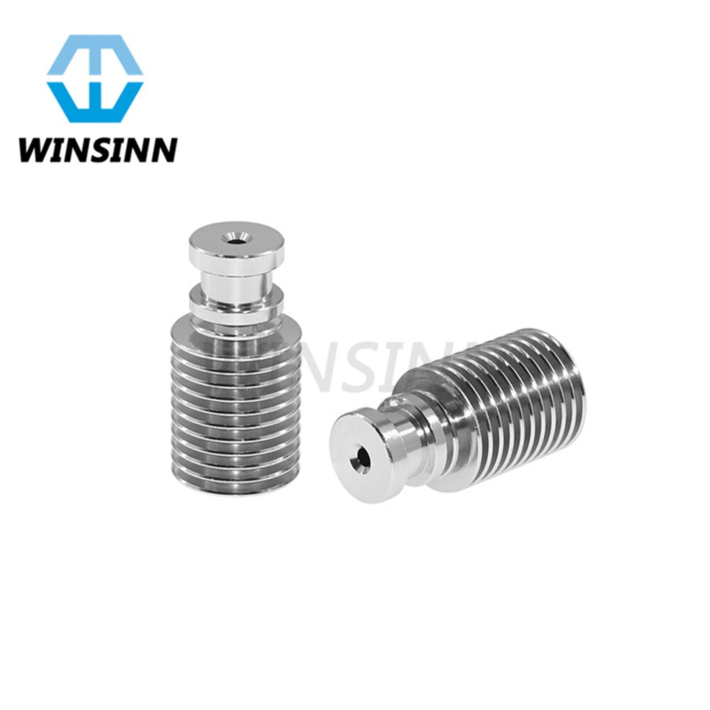 V6 Heatsink Lange Korte Koellichaam Aluminium Radiator M6 M7 Zwart Zilver voor 3D Printer Remote Bowden J-Head v6 Extruder Hotend