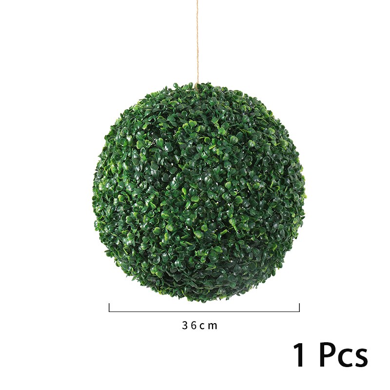 Artificial Hanging Plants Leaf Ball Plastic Leaves Faux Product Artificial Plants Living Room Mall Green Decoration: SMTCQ001