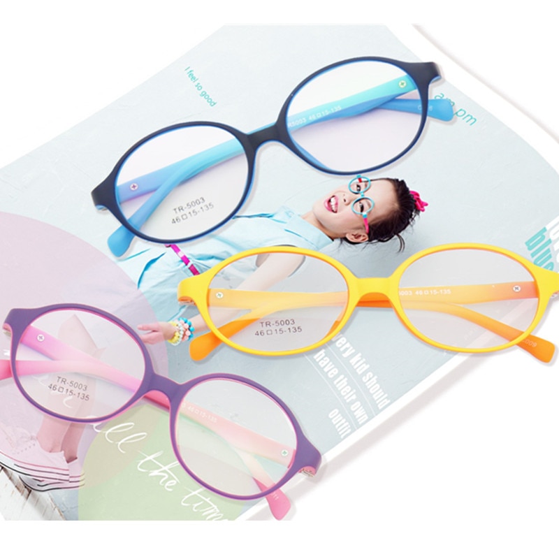 Gafas redondas Anti-blue light para niños, gafas para niños con bloqueo de luz azul, gafas ópticas para bebés, gafas de prescripción para niñas y niños